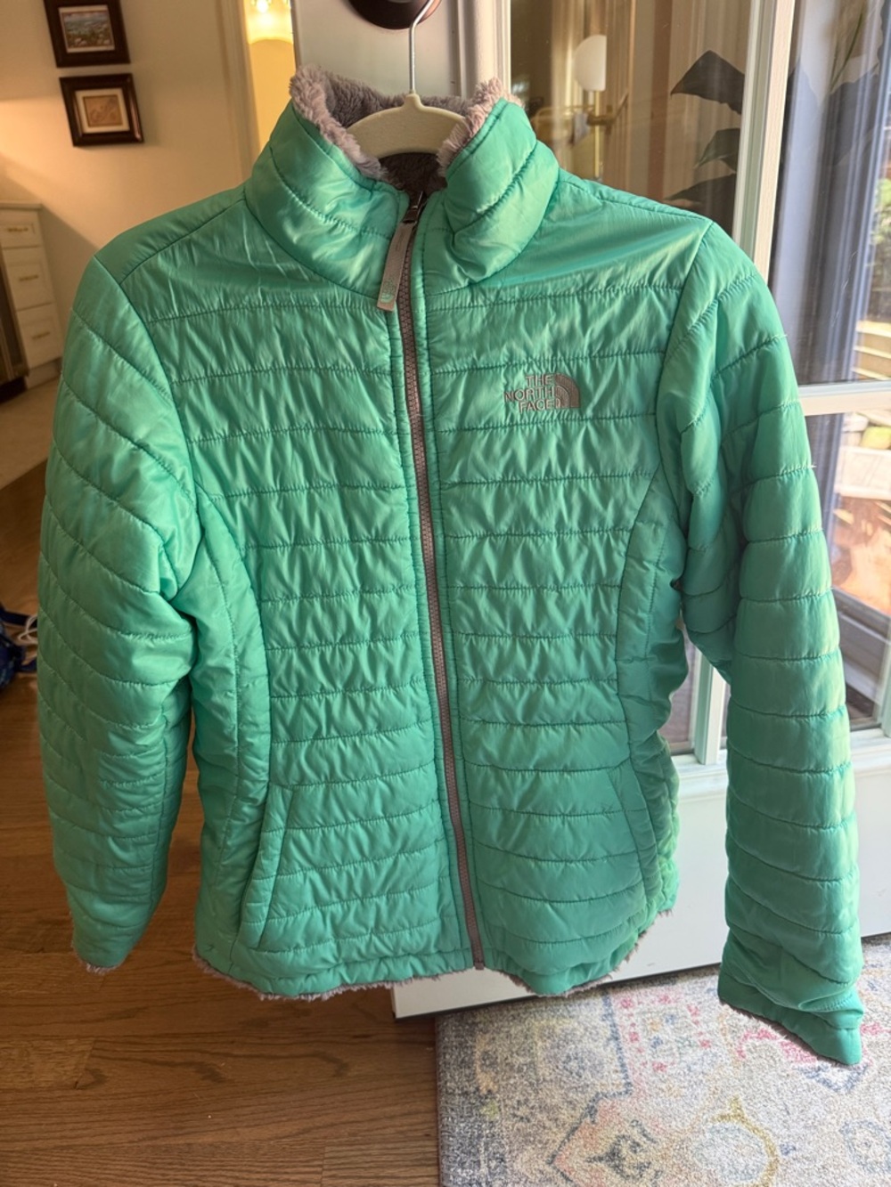 THE NORTH FACE REVERSIBLE MOSSBUD SWIRL JACKET GIRLS'